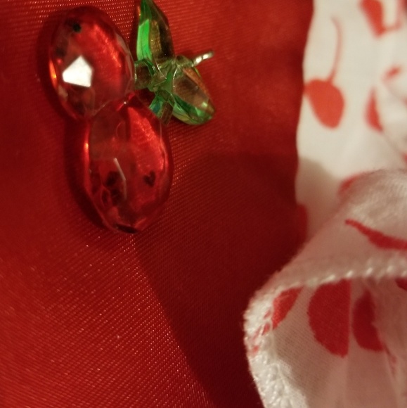 SOLD.. Cute Cherry PJ Ruffle Bottoms+Pendant-L - Picture 4 of 4